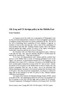 Modern history / Iraq–United States relations / Iraq / Gulf War / Chronology of world oil market events / Iran–Iraq War / Carter Doctrine / Saddam Hussein / Petroleum politics / Asia / Politics of Iraq / Fertile Crescent