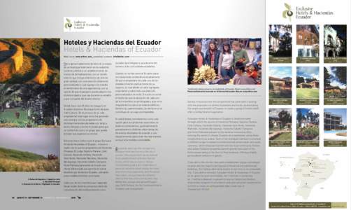 Hoteles y Haciendas del Ecuador  Hotels & Haciendas of Ecuador Más/ more: www.ehhec.com_contactos/ contacts: [removed]  Hace aproximadamente 20 años el concepto