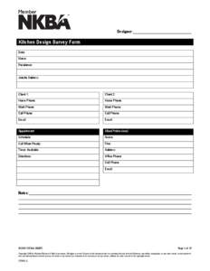 Microsoft Word - BMF08-Kitchen_Design_Survey_Form.DOC