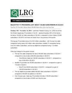 LRG[removed]Pay-TV Release