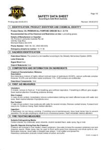 Page 1/5 SAFETY DATA SHEET According to Safe Work Australia