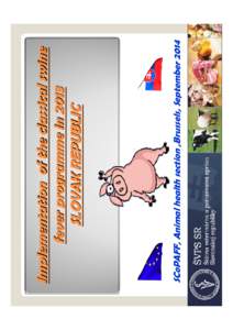 SCoPAFF, Animal health section ,Brussels, September[removed]Implementation of the classical swine fever programme in 2013 SLOVAK REPUBLIC