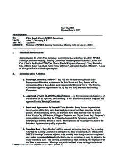 May 30, 2003 Revised June 6, 2003 Memorandum TO: Palm Beach County NPDES Permittees FROM: