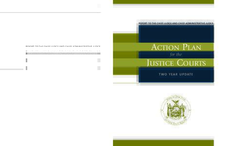 REPORT TO THE CHIEF JUDGE AND CHIEF ADMINISTRATIVE JUDGE  ACTION PLAN for the  JUSTICE COURTS