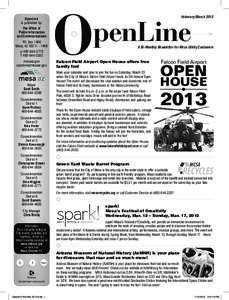 OpenLine is published by: The Office of Public Information and Communications P.O. Box 1466