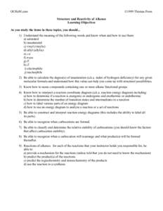 Thermodynamics / Carbocation / Endergonic / Exergonic / Alkene / Electrophile / Allyl / Exothermic / Chemistry / Organic chemistry / Chemical thermodynamics