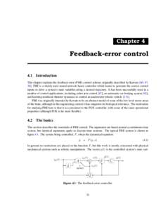 Chapter 4  Feedback-error control 4.1