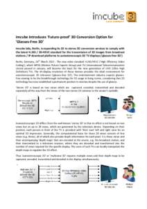 Microsoft Word - 20130326_Press Release_Glasses Free 3D Conversion_En.doc