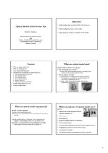 Microsoft PowerPoint - Optical models of the human eye - HB Collin Medal presentation.pptx