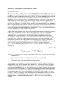 Appendix S1: Estimation of acoustic exposure in seals Source characteristics The median broadband peak-to-peak source levelSD=14.6) dB re 1 µPa @ 1m) reported during previous pile driving at the same wind farm pr