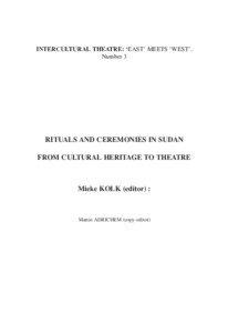 Sudan / University of Khartoum / Khartoum / Theatre of ancient Greece / Theatre / Ritual / Performance studies / Africa / Culture / Culture of Sudan