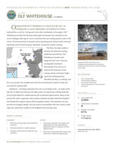 READINESS AND ENVIRONMENTAL PROTECTION INTEGRATION [REPI] PROGRAM PROJECT FACT SHEET U.S. NAVY : OLF WHITEHOUSE : FLORIDA  O