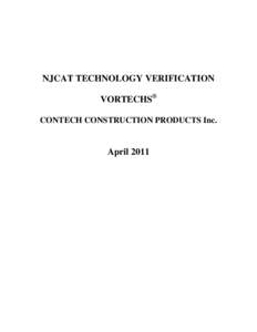 NJCAT TECHNOLOGY VERIFICATION