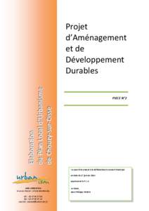 Projet d’Aménagement et de Développement Durables  Elaboration du Plan Local d’Urbanisme de Chouzy-sur-Cisse