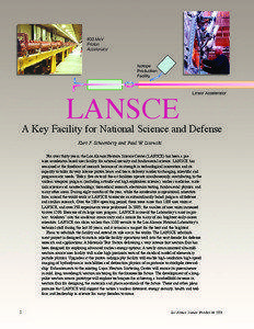 LANSCE—A Key Facility for National Science and Defense  LANSCE