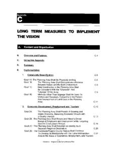 LONG TERM MEASURES TO IMPLEMENT THEVISION B.  Overview and Purpose