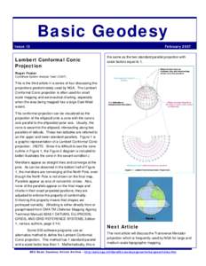 Basic Geodesy Issue 12 Lambert Conformal Conic Projection