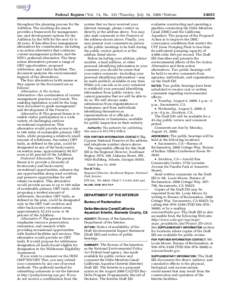 mstockstill on DSKH9S0YB1PROD with NOTICES  Federal Register / Vol. 74, No[removed]Tuesday, July 14, [removed]Notices throughout the planning process for the Addition. The resulting document provides a framework for managem