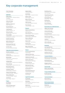 MTR CORPORATION LIMITED  ANNUAL REPOR T 2005 Key corporate management Chow Chung-kong