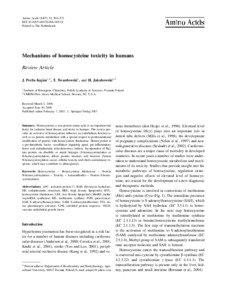 Thiols / Glucogenic amino acids / Proteinogenic amino acids / Proteins / Homocysteine / Vitamin B12 / Hyperhomocysteinemia / Cystathionine beta synthase / Methylenetetrahydrofolate reductase / Chemistry / Biology / Blood proteins