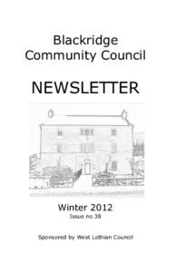 Blackridge Community Council NEWSLETTER  Winter 2012