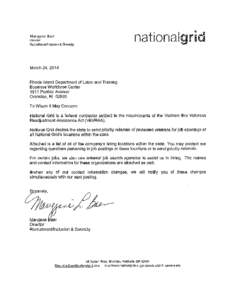 nationalgrid  Maryjane Baer Director RecruitmenVInc!usion & Diversity