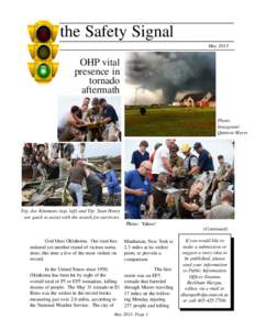 the Safety Signal May 2013 OHP vital presence in tornado