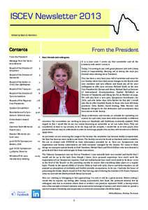 ISCEV Newsletter 2013 July 2012 Edited by Bach & Hamilton  From the President