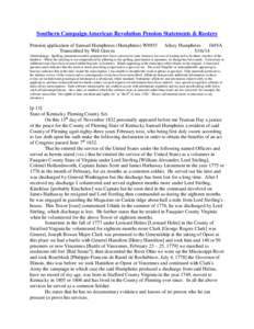 Clarksville /  Indiana / George Rogers Clark / Southern United States / Illinois campaign / Leonard Helm / Kentucky / Henry Hamilton / United States / American Revolution / Clark County /  Ohio / Clarksburg /  West Virginia