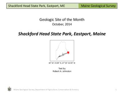Cobscook Bay / Geology / Geologic map / Geography of the United States / Earth / Presumpscot Formation / Eastport /  Maine / Maine