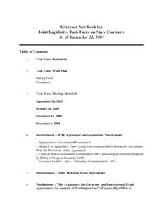 World Trade Organization / National Conference of State Legislatures / Government procurement / Procurement / International relations / Trade Agreements Act / International trade / Business / Agreement on Government Procurement