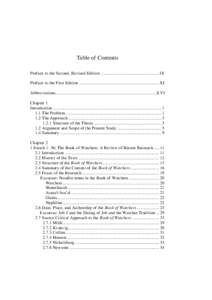 Table of Contents Preface to the Second, Revised Edition .................................................. IX Preface to the First Edition ..................................................................... XI Abbrevi
