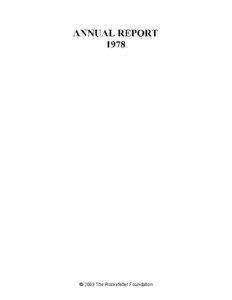 ANNUAL REPORT 1978