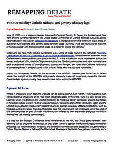 Stephen Blaire / United States Conference of Catholic Bishops / Timothy M. Dolan / NETWORK / Religion in the United States / Roman Catholic Church in the United States / Catholic Campaign for Human Development / Christianity