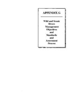 APPENDIXG  MANAGEMENT OBJECTIVES AND STANDARDS FOR DESIGNATED