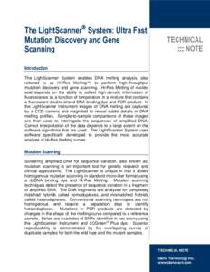 Biochemistry / Polymerase chain reaction / Biotechnology / Laboratory techniques / Genetics / Melting curve analysis / Primer dimer / Real-time PCR instrument / Genotyping / Biology / Chemistry / Molecular biology