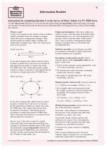 IS  Information Booklet Instructions for completing Question 5 on the Survey of Motor Vehicle Use FV-TRIP Form Use the trip record (Question 5) to record all trips made during the log period, loaded and empty, including 