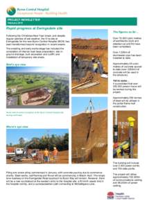 PROJECT NEWSLETTER February 2015 Rapid progress at Ewingsdale site Following the Christmas-New Year break, and despite regular patches of wet weather, the 6 ha site at