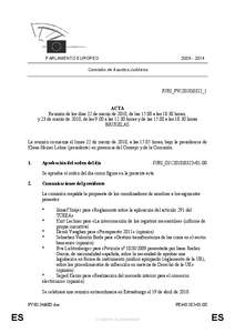 [removed]PARLAMENTO EUROPEO Comisión de Asuntos Jurídicos  JURI_PV(2010)0322_1