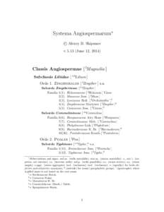 Botanical nomenclature / Rhamnaceae / Ranunculaceae / Sida / Araceae / Geissolomataceae / APG III system / Plant taxonomy / Botany