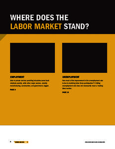 WHERE DOES THE LABOR MARKET STAND? EMPLOYMENT  UNEMPLOYMENT