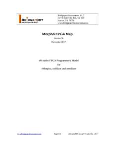 Bridgeport Instruments, LLCJollyville Rd., Ste 500 Austin, TXwww.BridgeportInstruments.com  Morpho FPGA Map