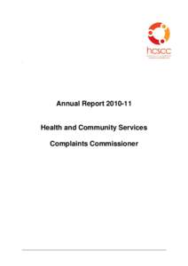 Annual Report template page