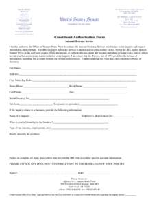 Constituent Authorization Form