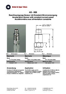 ASBeschleunigungs-Sensor mit Konstant-Stromversorgung Acceleration Sensor with constant current power Accéléromètre avec alimentation constante  Abb. 1