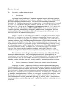 Report to Congress: Mandatory Minimum Penalties in the Federal Criminal Justice System - Executive Summary (October 2011)