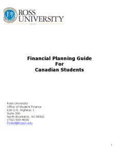 Financial Planning Guide For Canadian Students Ross University Office of Student Finance