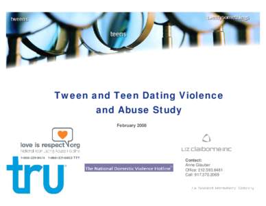 Abuse / Violence / Ethics / Youth / Human behavior / Tween / Teen dating violence / Adolescence / Girlfriend / Dating / Human development / Domestic violence