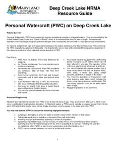 Jet Ski / Boating / Technology / Deep Creek Lake State Park / Lanyard / Fire extinguisher / Wetbike / PWC-related accidents / Personal water craft / Watercraft / Maryland