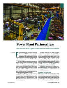 The FME manufacturing plant ﬂoor in Beloit, Wisconsin. (mt notes)  Power Plant Partnerships